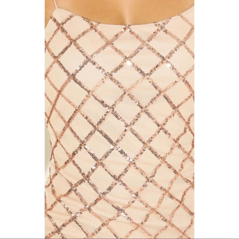 SHOWPO Rhythm Of Love Sequin Dress (Rose Gold) - Picture 8 of 10
